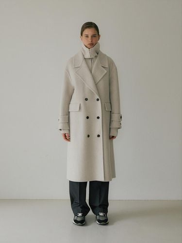 OVERSIZED DOUBLE HANDMADE COAT (2COLORS) - Lemme - Modalova