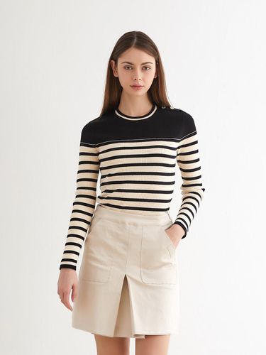 Button STRIPE Round Pullover BK - nitina - Modalova