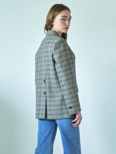 Straight Fit Back Button Accent Jacket_DW4SJ104 - COIINCOS - Modalova