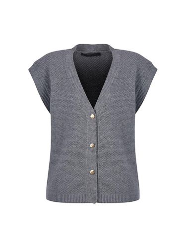 Open-type V-neck knitwear vest_DZ3WV050 - COIINCOS - Modalova