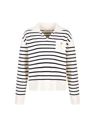 Open Collar stripe Knitwear_DK3WP651 - COIINCOS - Modalova