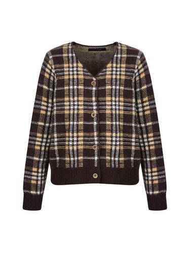 Checkered knitwear cardigan_DK3WD618 - COIINCOS - Modalova