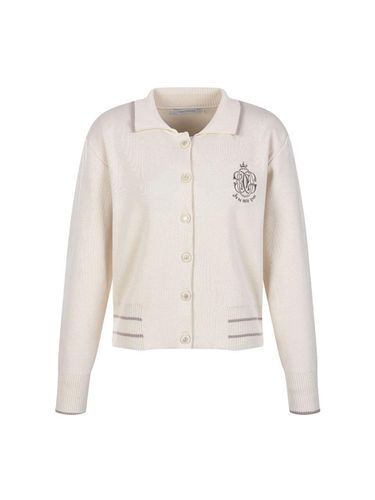 Logo Point Button Cardigan_DK3WD600 - COIINCOS - Modalova