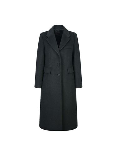 Three-burtoned collar neck long coat_DW3WH417 - COIINCOS - Modalova