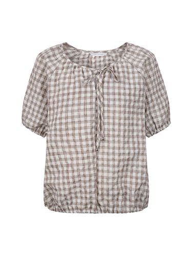 Round Checkered Blouse_DW4AB705 - COIINCOS - Modalova