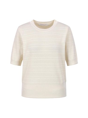 Round short-sleeved knitwear_DZ4AP075 - COIINCOS - Modalova