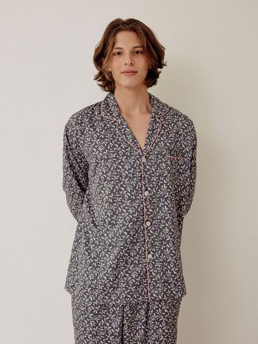 Men's Botany Modal Cotton Long-Sleeved Collar Two - LUNALUZ STUDIO - Modalova