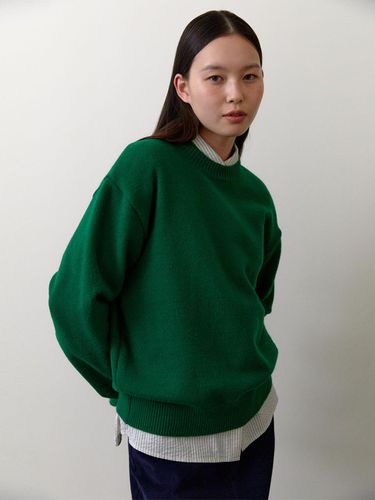 Classic Crewneck knit (Deep Grean) - 38comeoncommon - Modalova