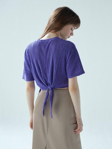 Back tie pleats T-shirt_LPTSM323021 - Lapli - Modalova