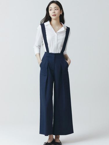 It MICHAA Detachable Strap Wide Linen Pants ITO5YP - itMICHAA - Modalova