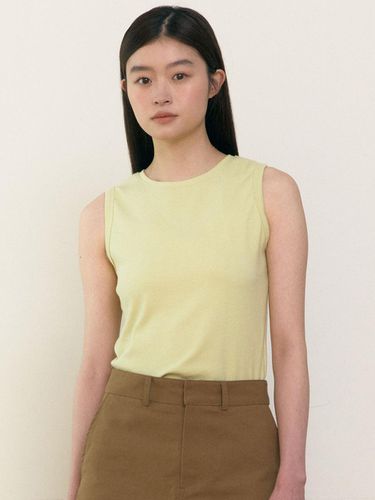 Soft sleeveless Top (Yellow Green) - 38comeoncommon - Modalova