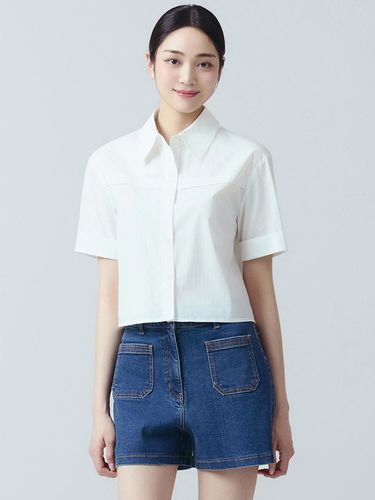 It MICHAA Boxy Fit Cropped Shirt ITO6YBL930 (2COLO - itMICHAA - Modalova