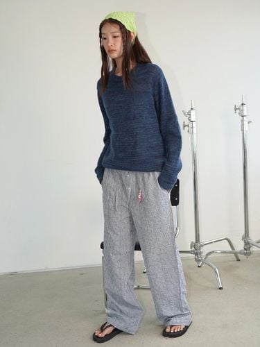 SUMMER BEACH PANTS_NAVY STRIPE - CHEAT OYSTR - Modalova