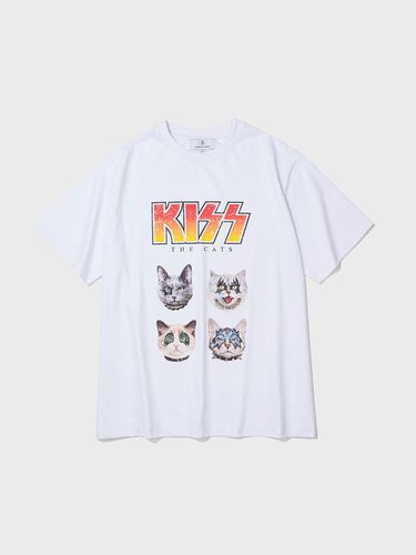 The cats Dp T-shirts (White) - 38comeoncommon - Modalova