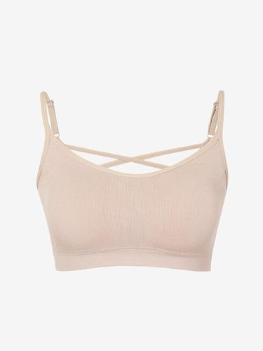 Mint-modal ribbed back detail bra - SEKANSKEEN - Modalova