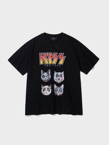 The cats Dp T-shirts (Black) - 38comeoncommon - Modalova