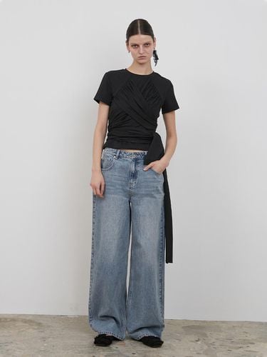 MID-RISE DENIM PANTS [LIGHT BLUE] - LOW TIDE - Modalova