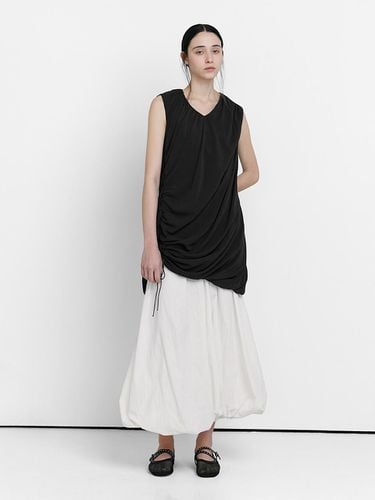 DRAPE SHEER DRESS [BLACK] - LOW TIDE - Modalova