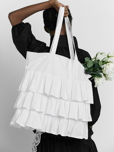 RUFFLE BIG ECO BAG [beige] - LOW TIDE - Modalova