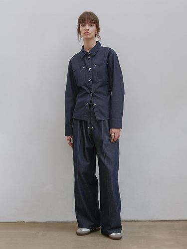 BELT DENIM PANTS [INDIGO] - LOW TIDE - Modalova