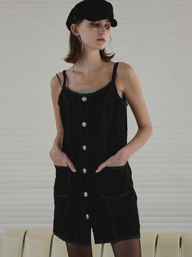 DAIA DENIM MINI DRESS_ BLACK - SIGREAT - Modalova