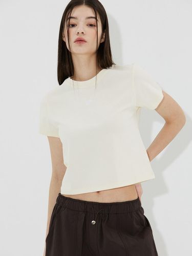 Basic T-shirt - beige - viaroamer - Modalova