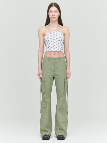 STRAP CARGO PANTS, KAKHI - Porta - Modalova