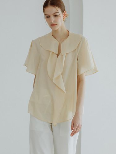 SHIRRING BLOUSE BEIGE - GIEMAR - Modalova