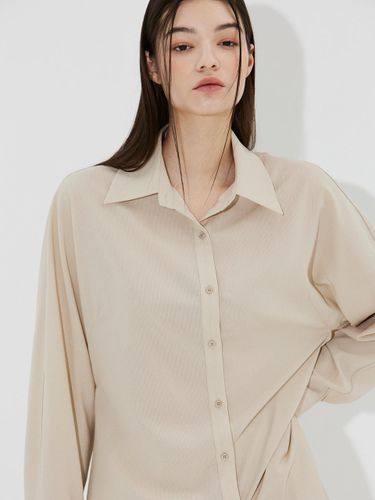 Dolman sleeve shirt - beige - viaroamer - Modalova