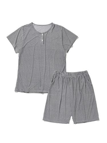 Air Fit Checkered Round Pajamas Set - DOSSY - Modalova