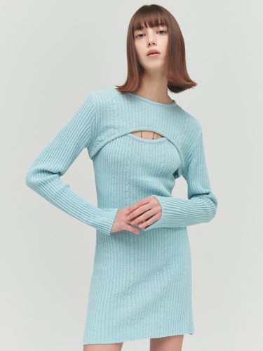 BOUCLE BOLERO KNIT, SKY BLUE - Porta - Modalova