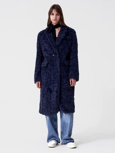 TEDDY ECO FUR COAT_NAVY - SIGREAT - Modalova