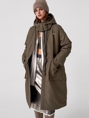 HOODY PADDING COAT_KHAKI - SIGREAT - Modalova