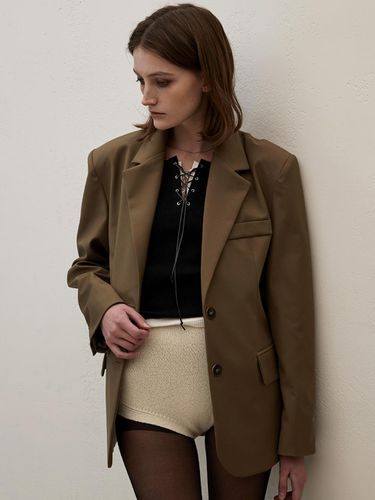 SINGLE BUTTON JACKET_ BEIGE - SIGREAT - Modalova