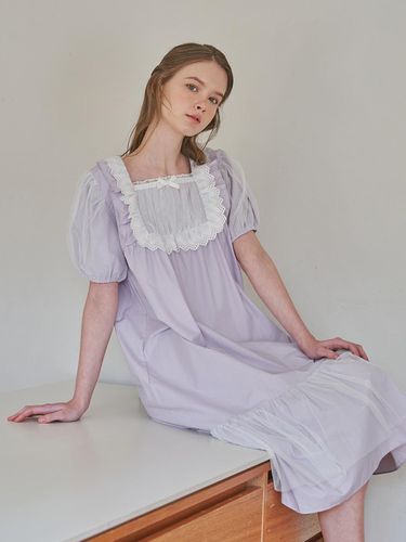 Married short-sleeve dress light purple - ULLALA PAJAMAS - Modalova