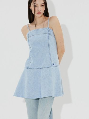 Flared denim dress - viaroamer - Modalova