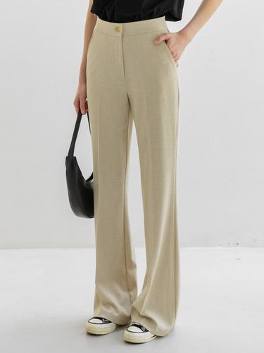 Summer Boots cut Slacks (beige) - NONANDNON - Modalova