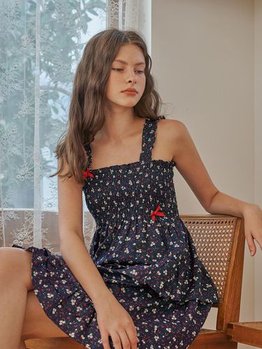 Labote sleeveless dress Navy - ULLALA PAJAMAS - Modalova