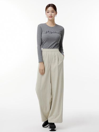 It MICHAA BANDING Wide Pants ITN9WPT760 (2 COLOR) - itMICHAA - Modalova