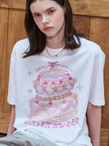 DTP Cherry Cake Short Sleeve Tee White - CPGN - Modalova