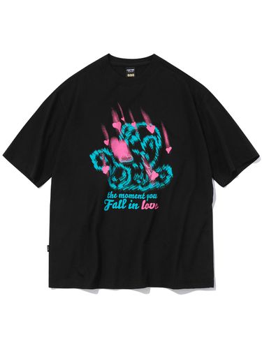 Heartbang Puppy Short Sleeve T-shirt Black - CPGN - Modalova