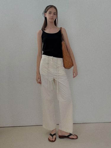 SALT Label] SUMMER STRING PANTS_LIGHT BEIGE - Studio Salt - Modalova