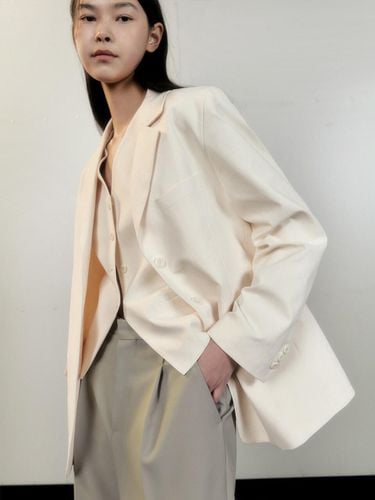 Jenne Blazer jacket light yellow - MOMET - Modalova