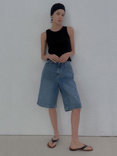 SALT Label] DENIM BERMUDA PANTS - Studio Salt - Modalova