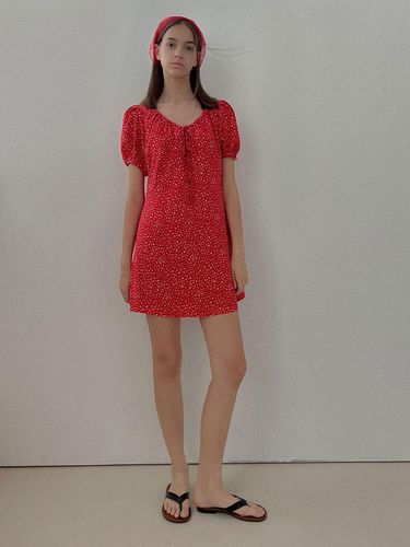 SALT Label] FLORAL MINI DRESS_RED - Studio Salt - Modalova