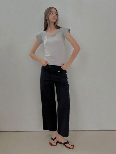 SALT Label] SUMMER STRING PANTS_BLACK - Studio Salt - Modalova