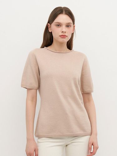 Summer cotton silk round neck short-sleeved top - SEKANSKEEN - Modalova