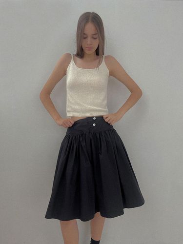 SALT Label] CETUS FLARE SKIRT_BLACK - Studio Salt - Modalova