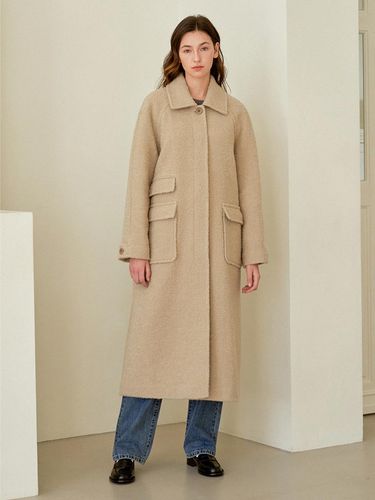 Teddy balmacaan coat (Beige) - J`ASP - Modalova