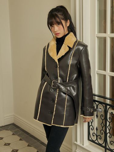 Leather Trench Mustang - ITOV SEOUL - Modalova